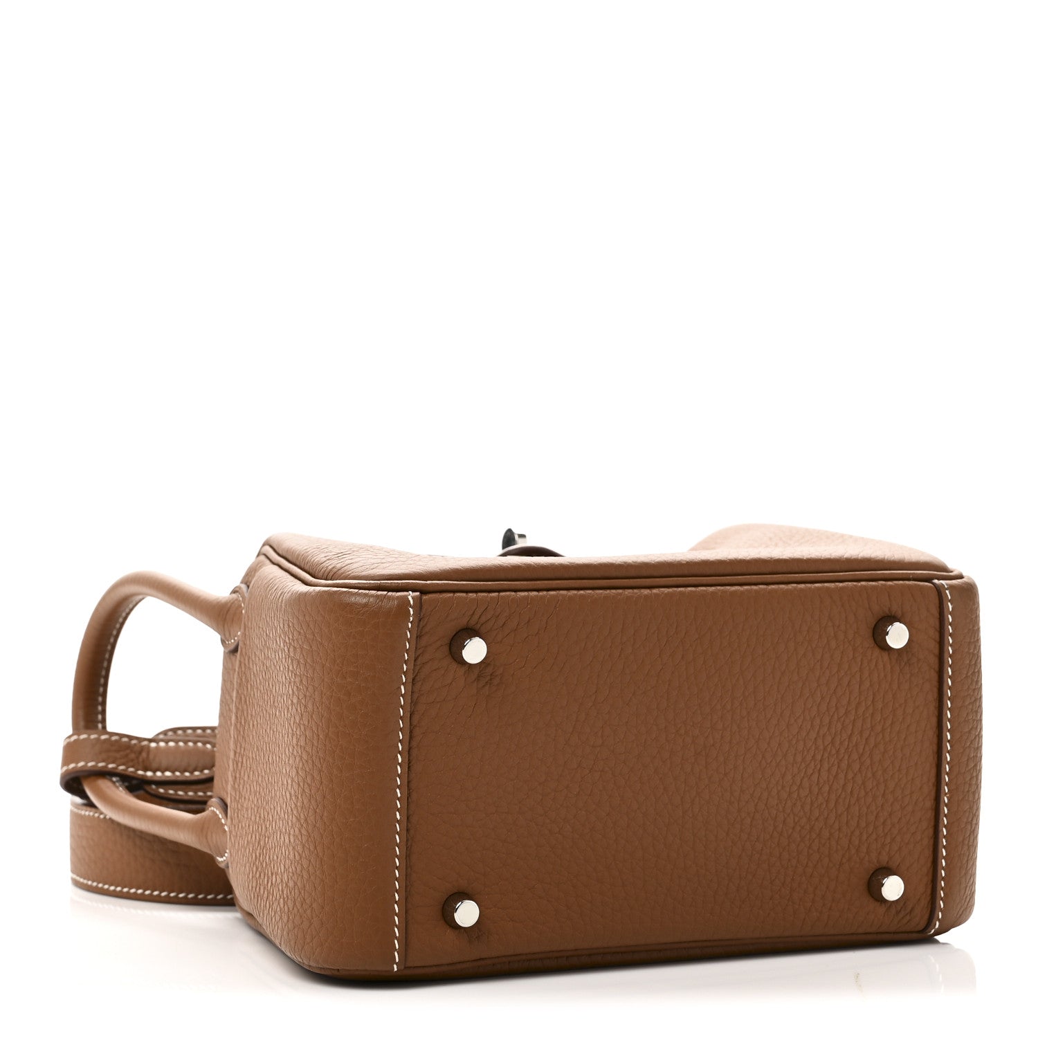 Hermes Taurillon Clemence Mini Lindy 20 Gold 4 of 11