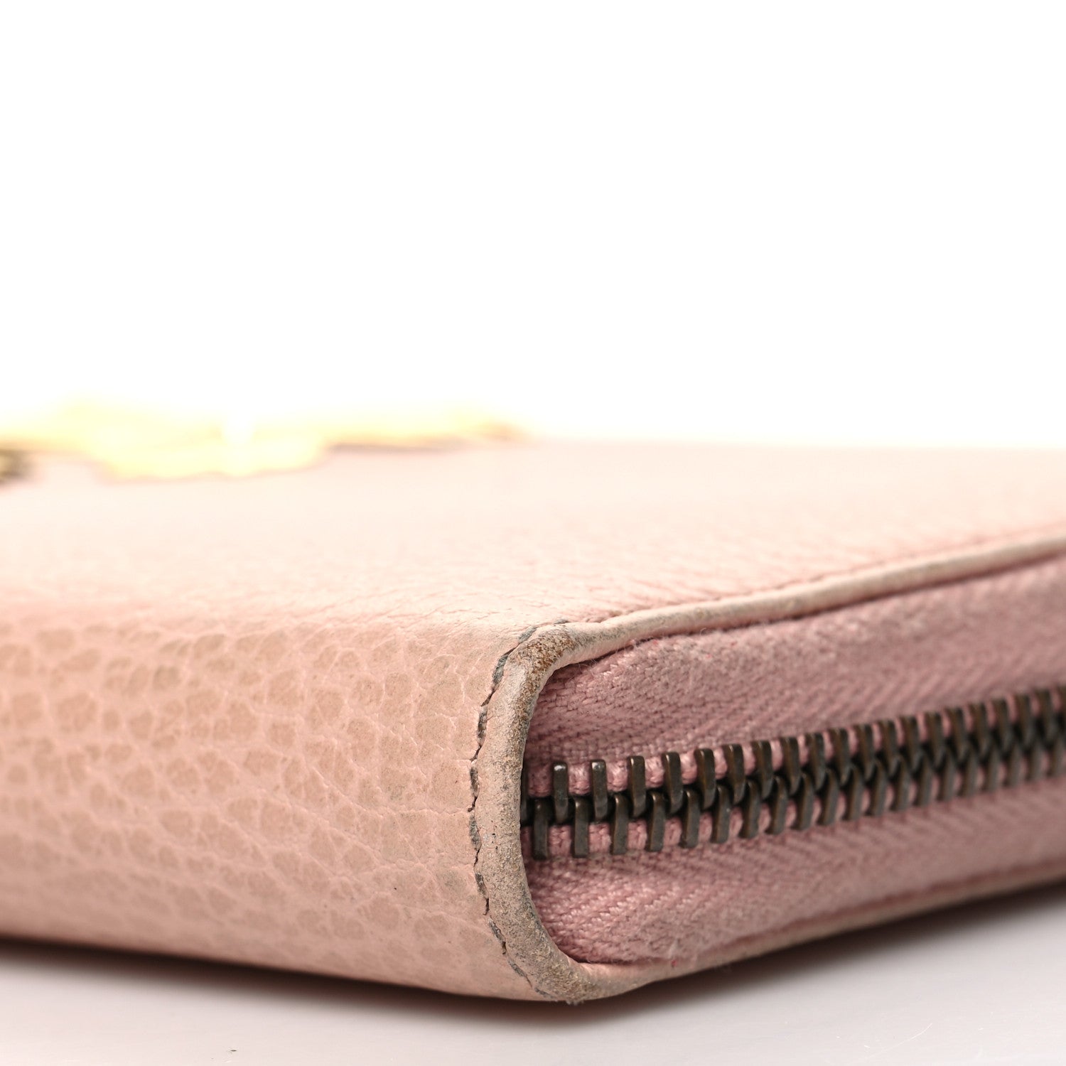 Gucci Calfskin Butterfly Farfalla Zip Around Wallet Perfect Pink 9 of 14