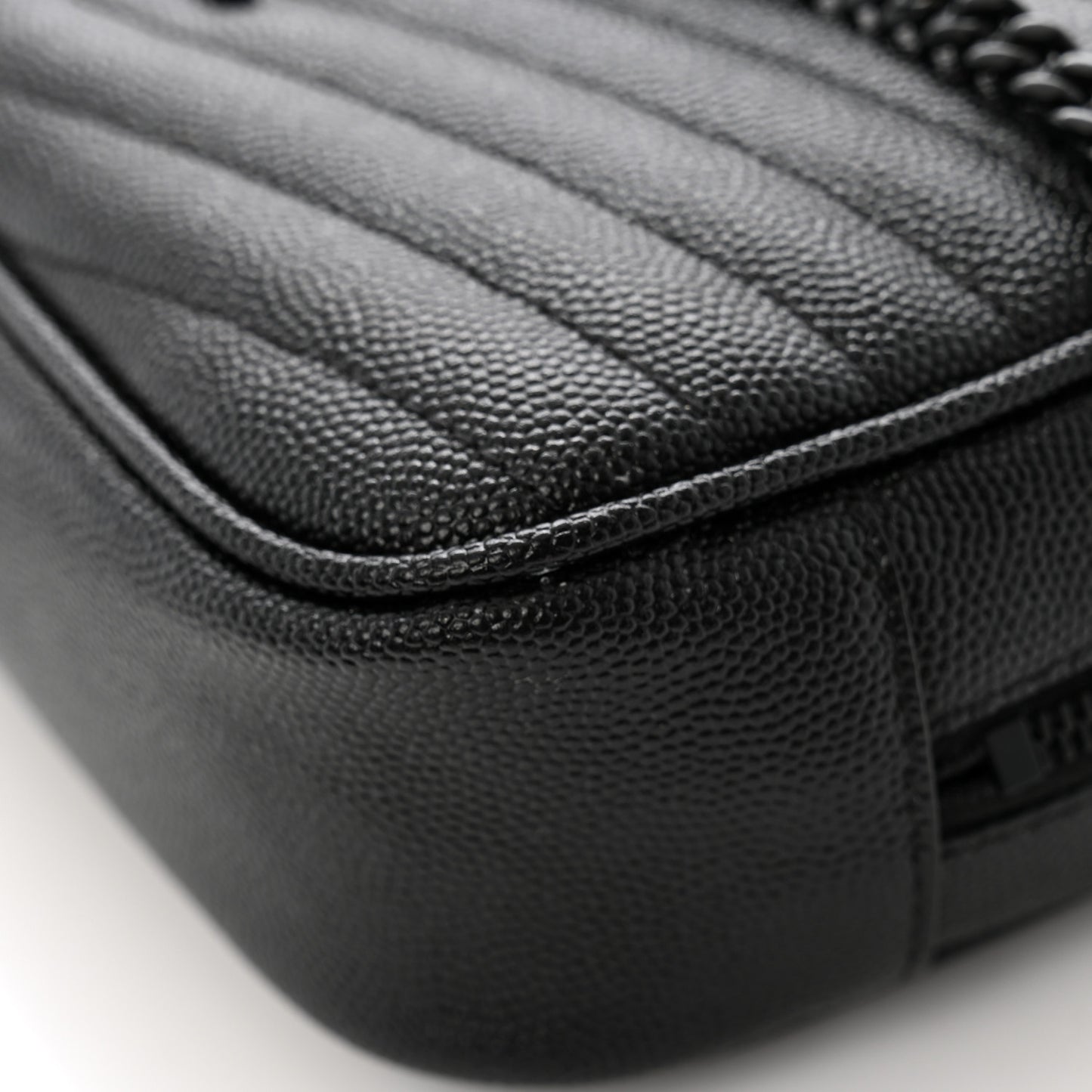 Grain De Poudre Matelasse Monochrome Monogram Mini Lou Camera Bag Black