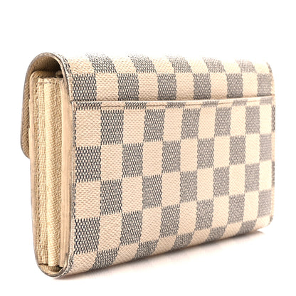 Louis Vuitton Damier Azur Sarah Wallet NM 3 of 10