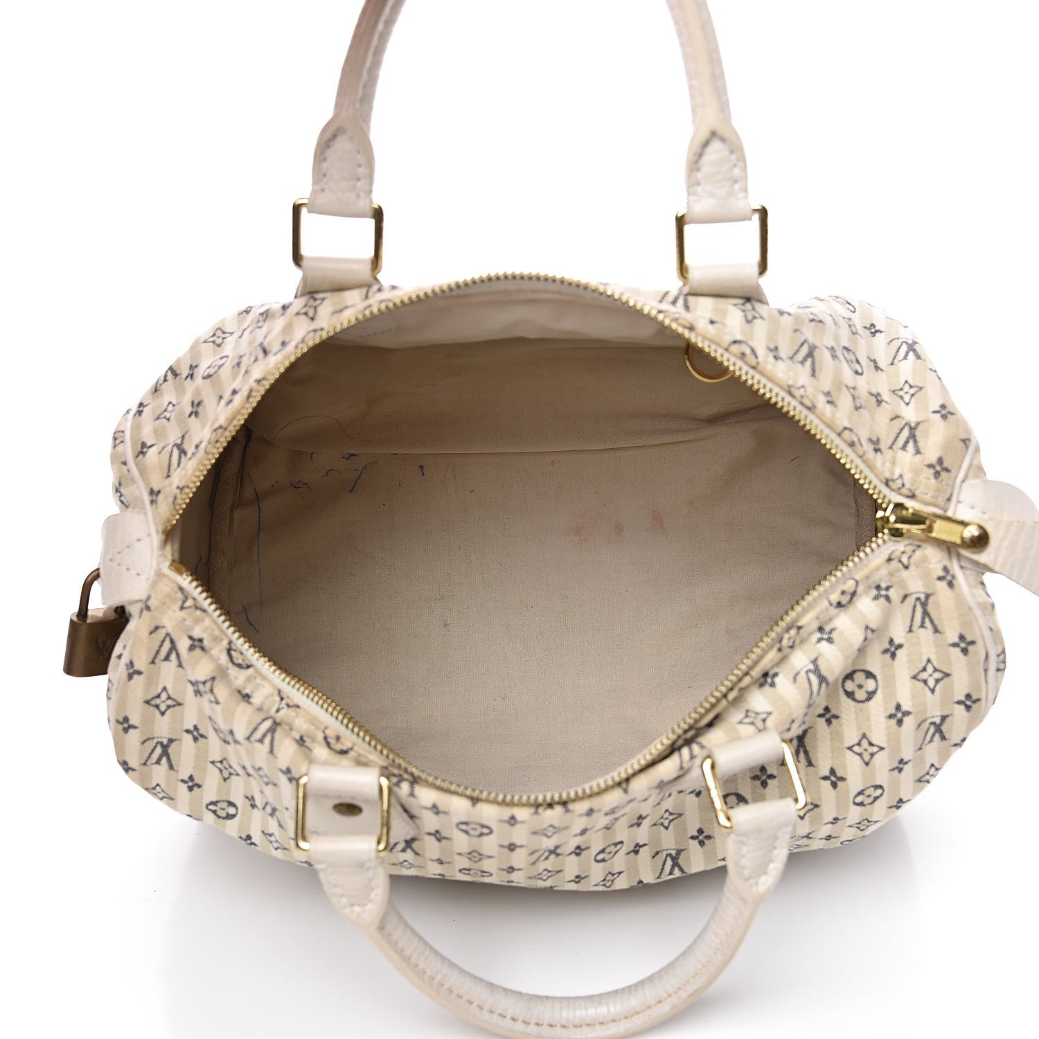 Louis Vuitton Mini Lin Croisette Speedy 30 Blue 5 of 15