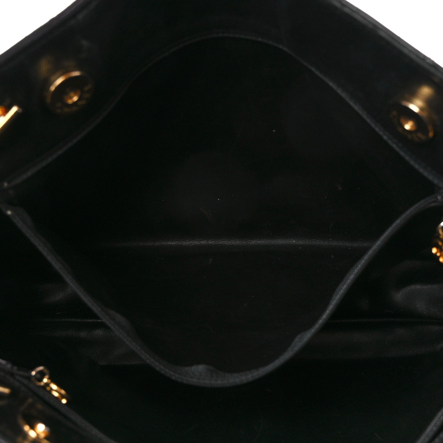 Lambskin Quilted Shoulder Bag Black