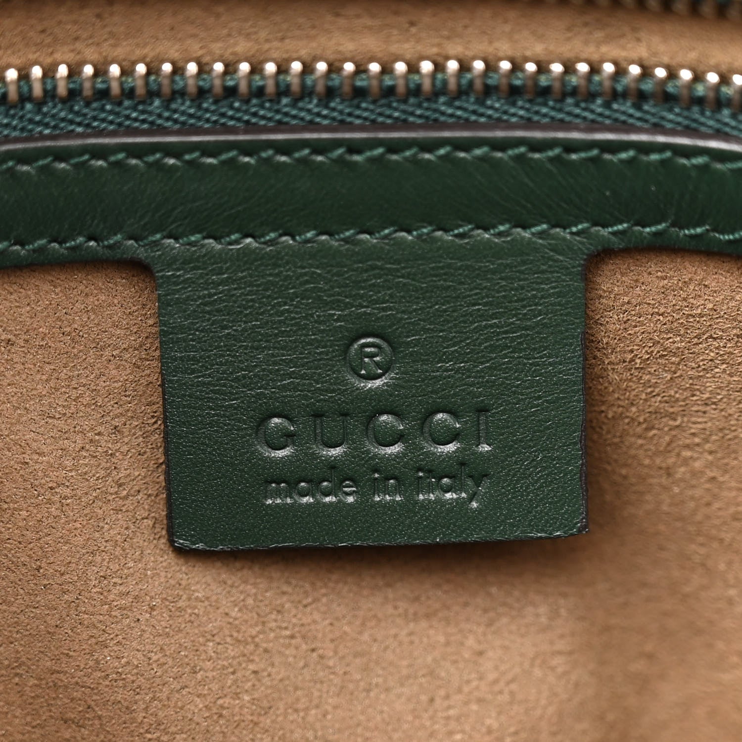 Gucci GG Supreme Monogram Bloom Butterfly Embroidered Medium Boston Green 6 of 14