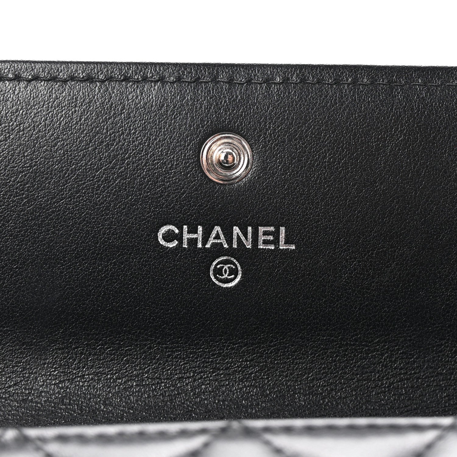 Chanel Caviar Quilted Large Boy Gusset Flap Wallet Black 6 of 8