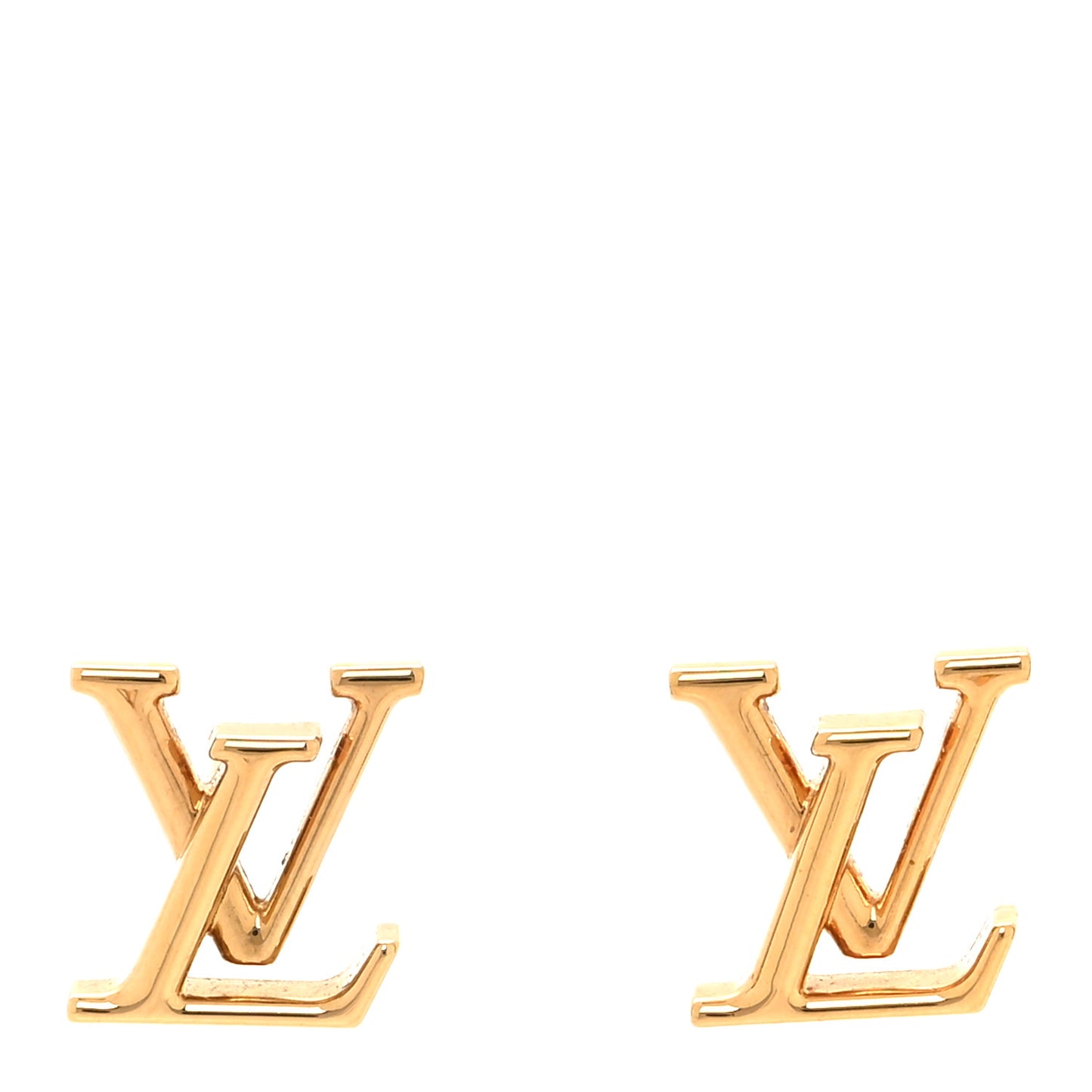LOUIS VUITTON Metal LV Iconic Earrings Gold