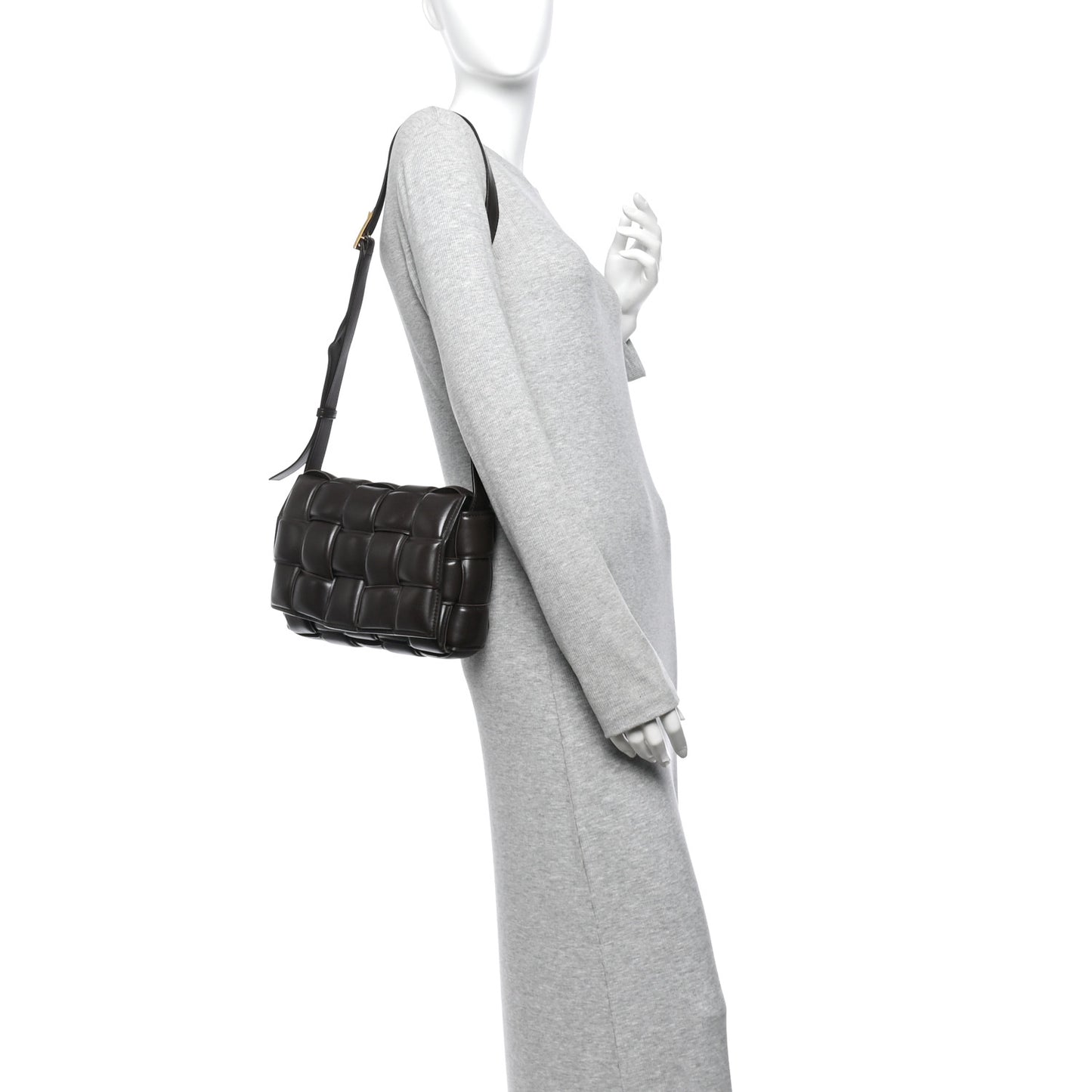 Nappa Maxi Intrecciato Padded Cassette Crossbody Bag Fondant