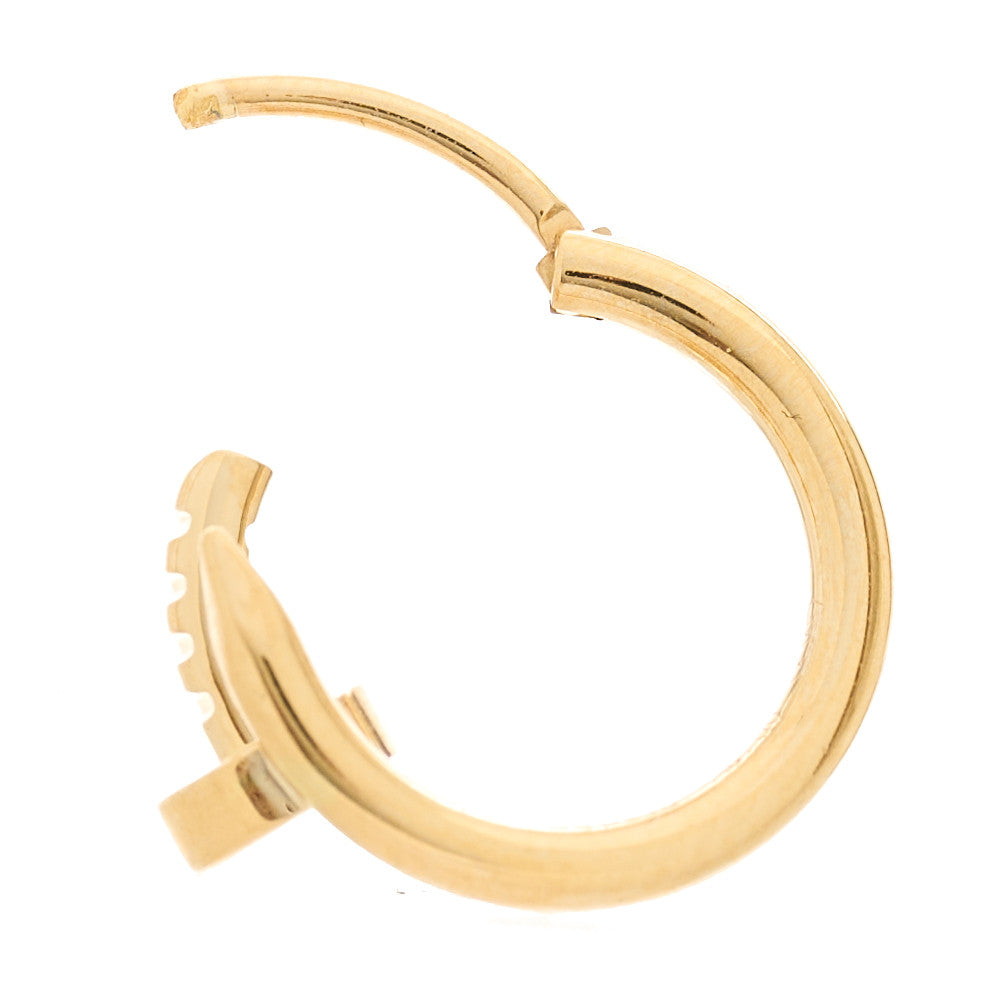 Cartier 18K Yellow Gold Juste Un Clou Single Hoop Earring 3 of 4