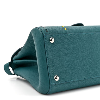 Delvaux Rodeo Calfskin Surprique Mini Brillant East West Satchel Blue 10 of 10