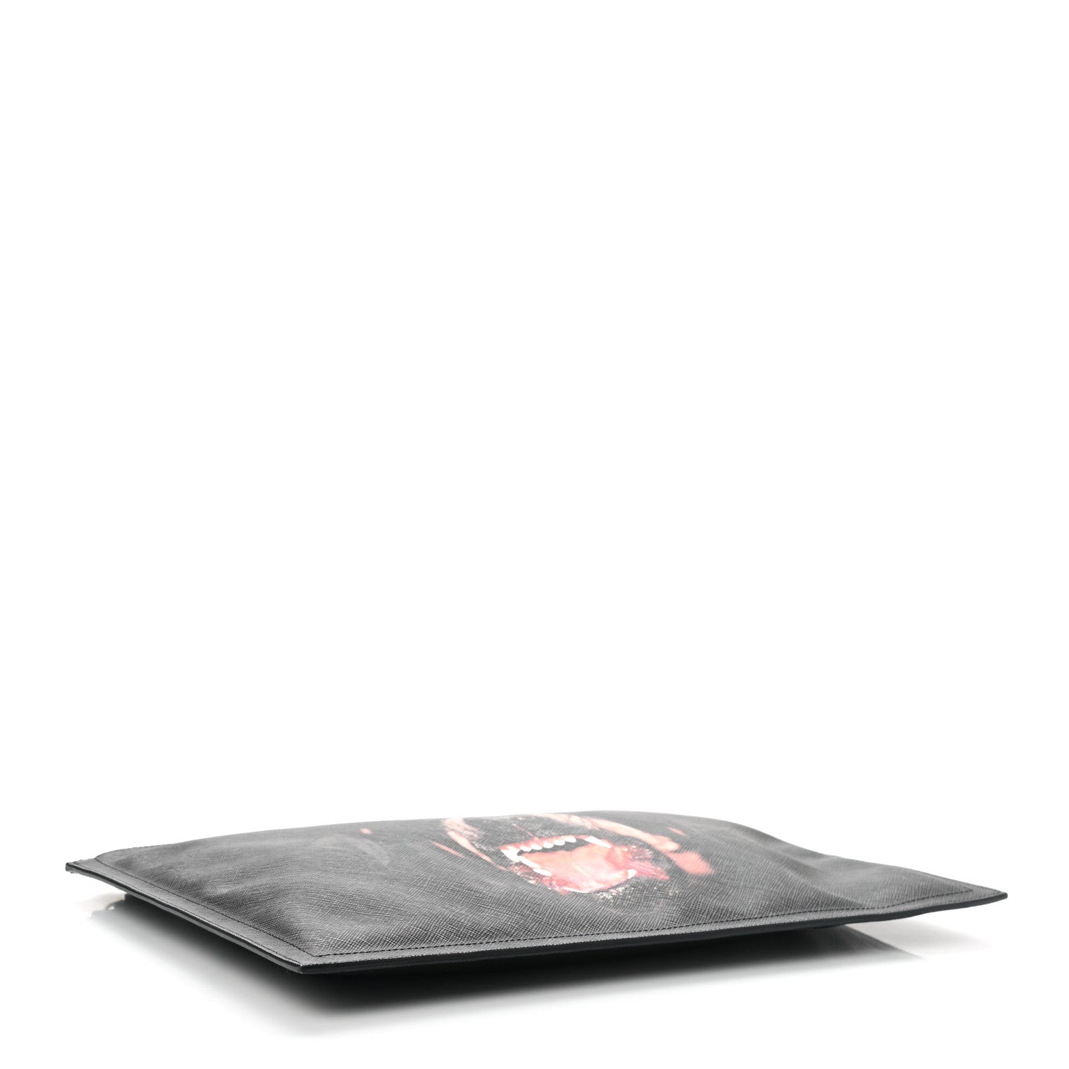 Givenchy Texutured Coated Canvas Rottweiler Print Medium Cosmetic Pouch Black 4 of 8
