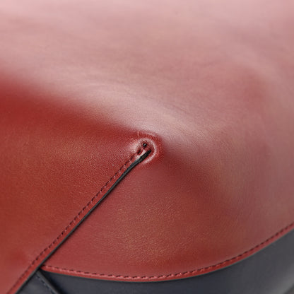 Celine Shiny Smooth Calfskin Small Twisted Cabas Dark Ruby Navy 10 of 15