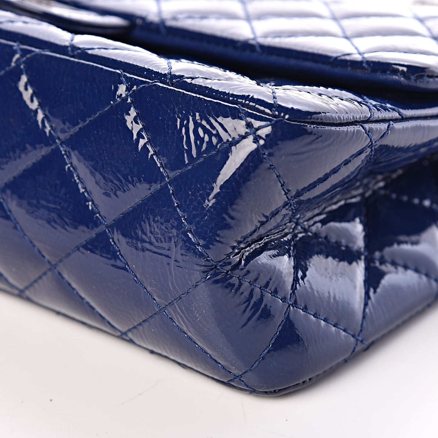 Patent Quilted 2.55 Reissue 226 Flap Navy