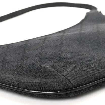 Gucci Denim Monogram Pochette Black 9 of 11
