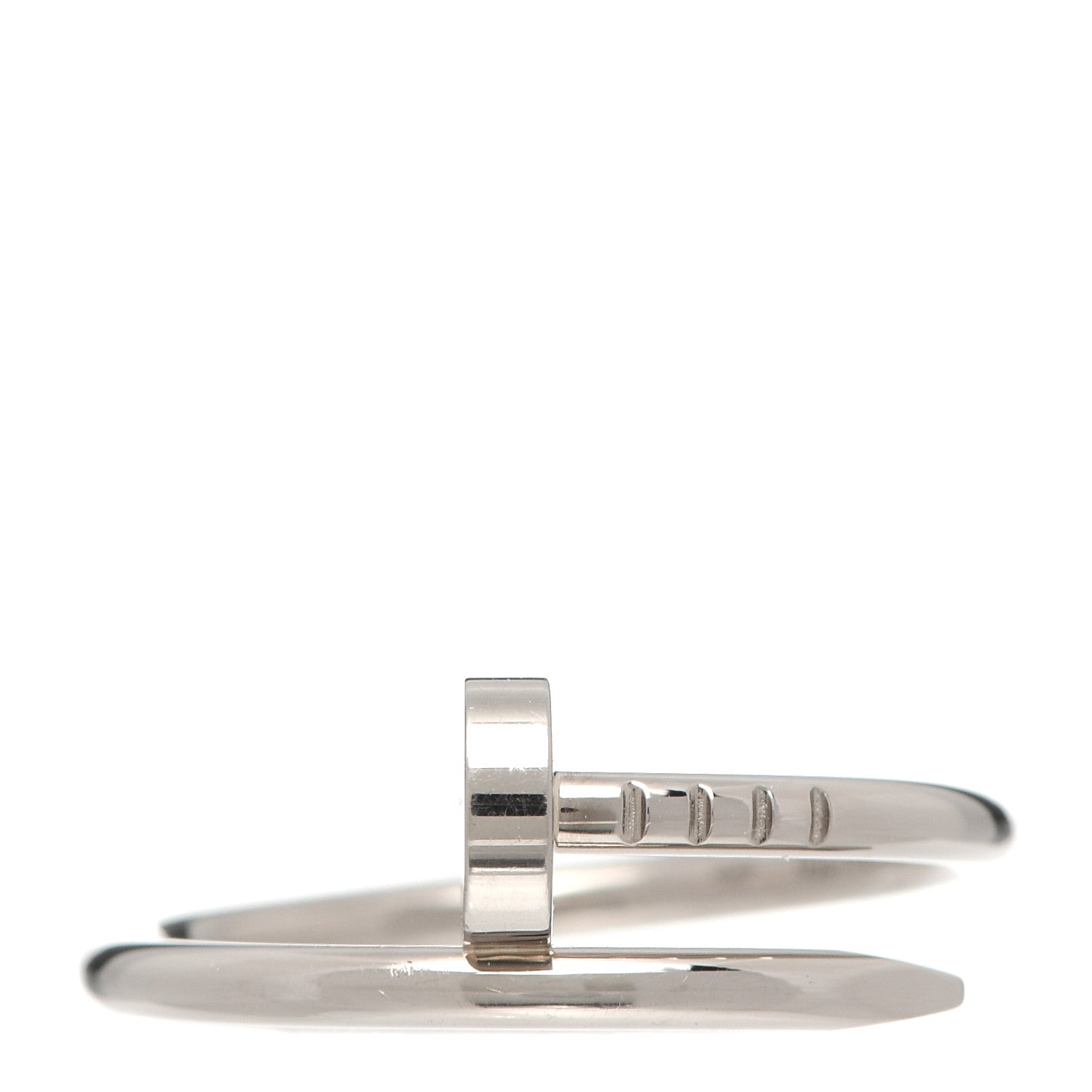 Cartier 18K White Gold Small Juste Un Clou Ring 54 7 1 of 6