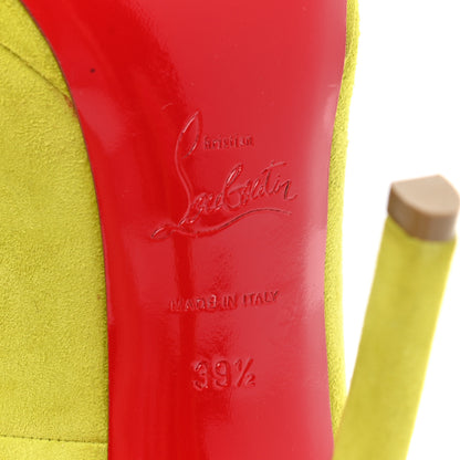 Christian Louboutin Suede Pigalle Plato 120 Pumps 39.5 Chartreuse 6 of 9