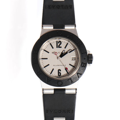 Bulgari Aluminum Rubber 29mm Diagono Quartz Watch 1 of 6