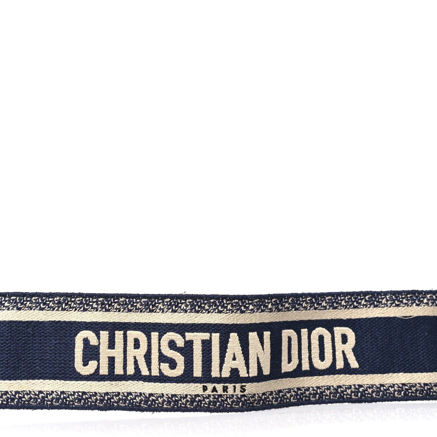 Canvas Embroidered Shoulder Strap Blue