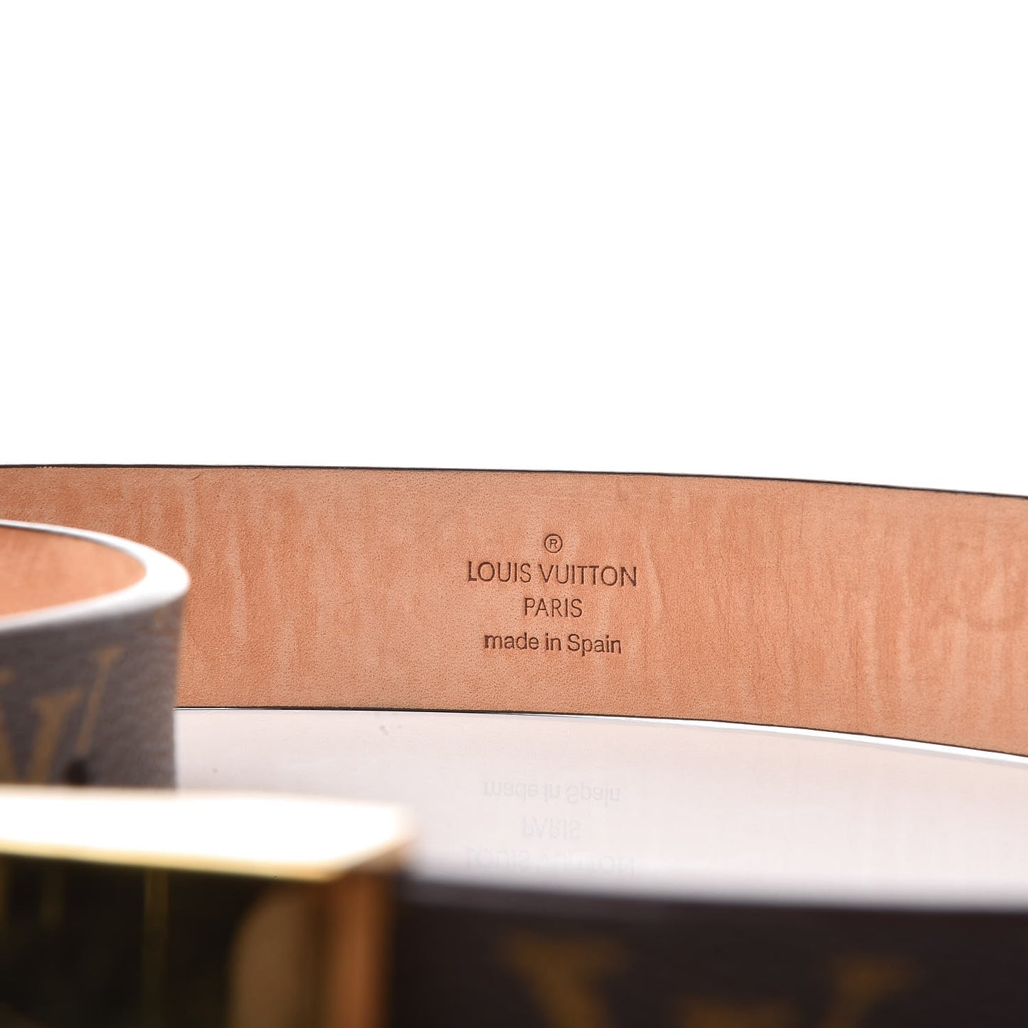 Monogram Ceinture Belt Gold Buckle 85 34