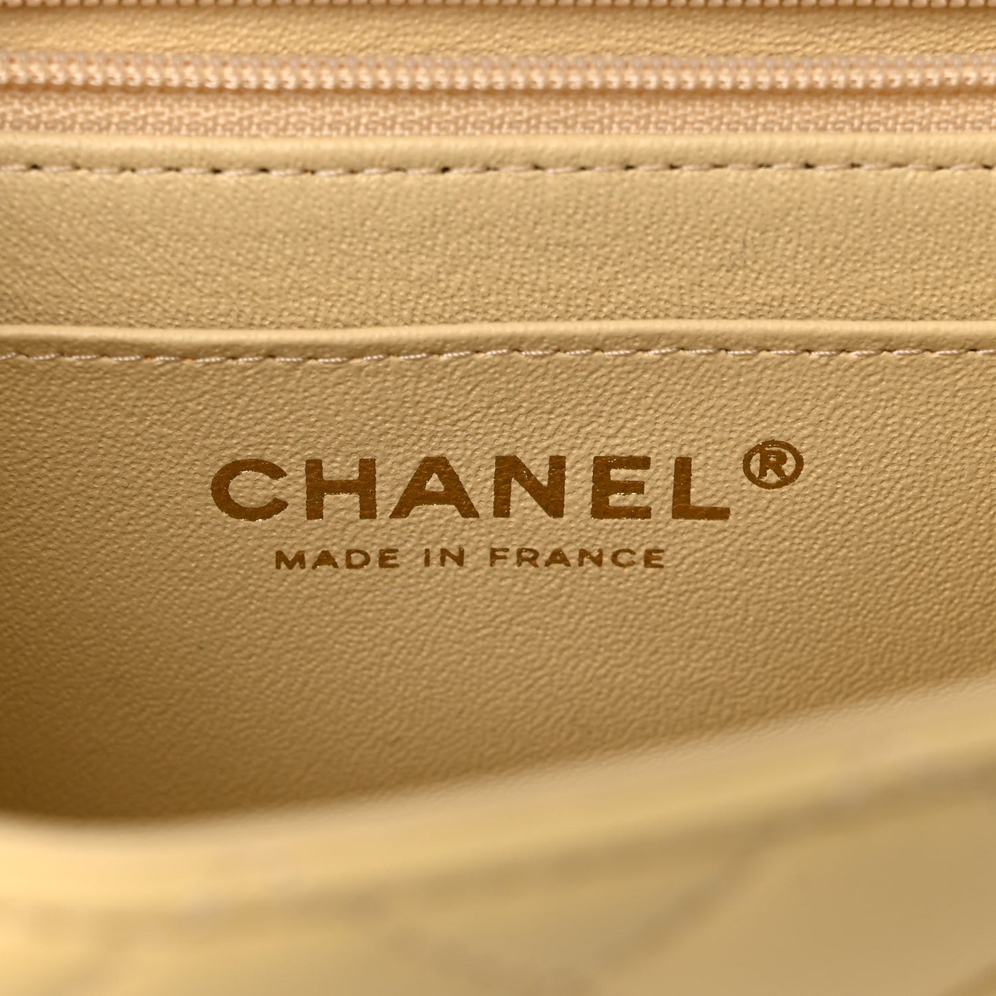 Lambskin Quilted Mini Top Handle Rectangular Flap Yellow