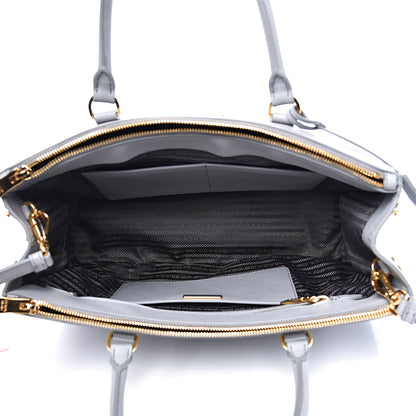 Prada Saffiano Medium Galleria Double Zip Tote Granito 4 of 14