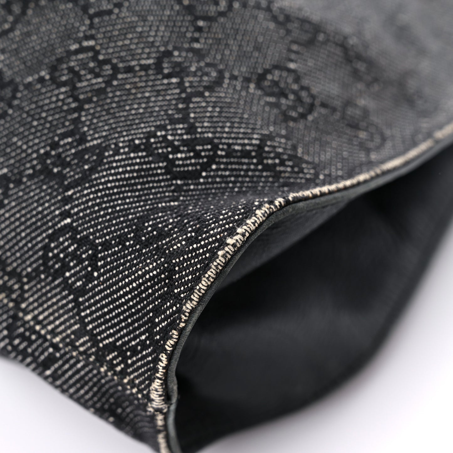 Denim Monogram Hobo Black