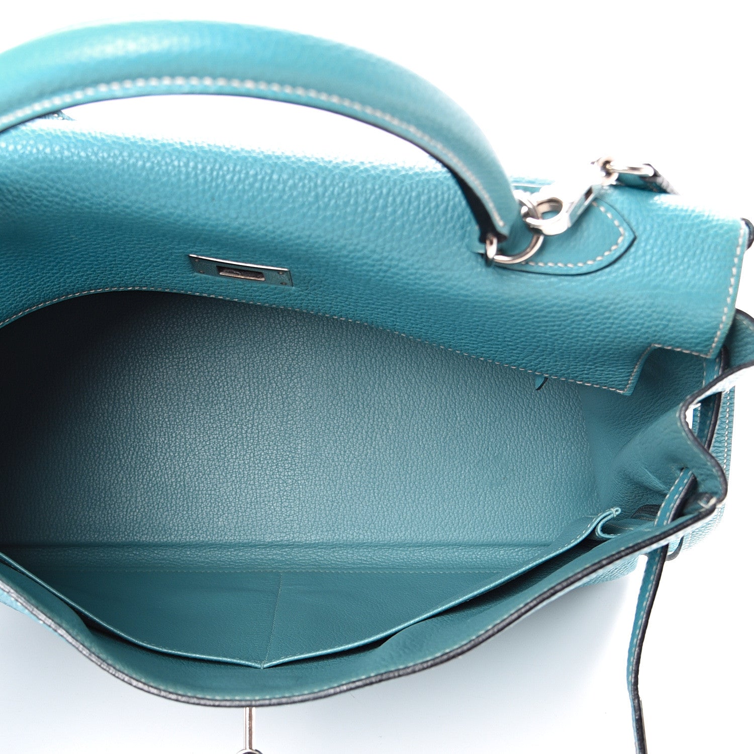 Hermes Togo Kelly Retourne 35 Blue Jean 4 of 17
