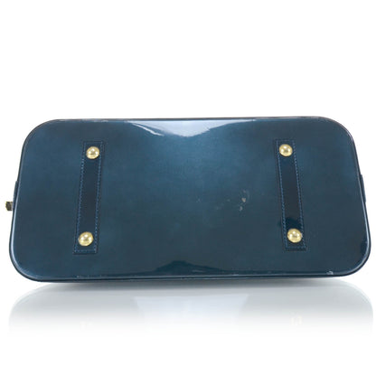 Louis Vuitton Vernis Alma MM Blue Nuit 5 of 12