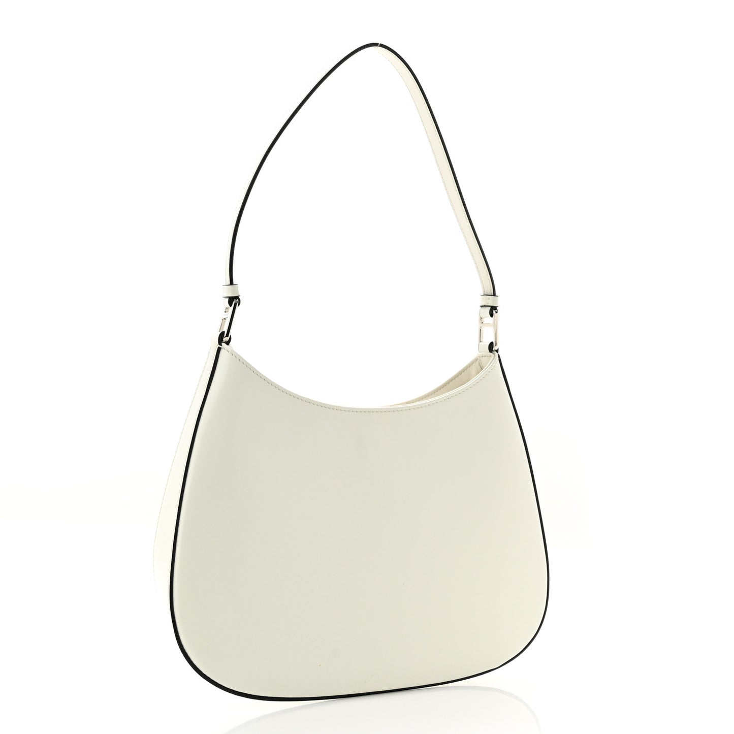 Spazzolato Cleo Shoulder Bag White Black