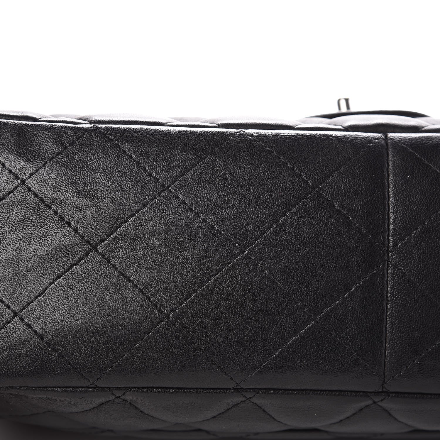 Chanel Lambskin Quilted Jumbo Single Flap Black 16 of 17