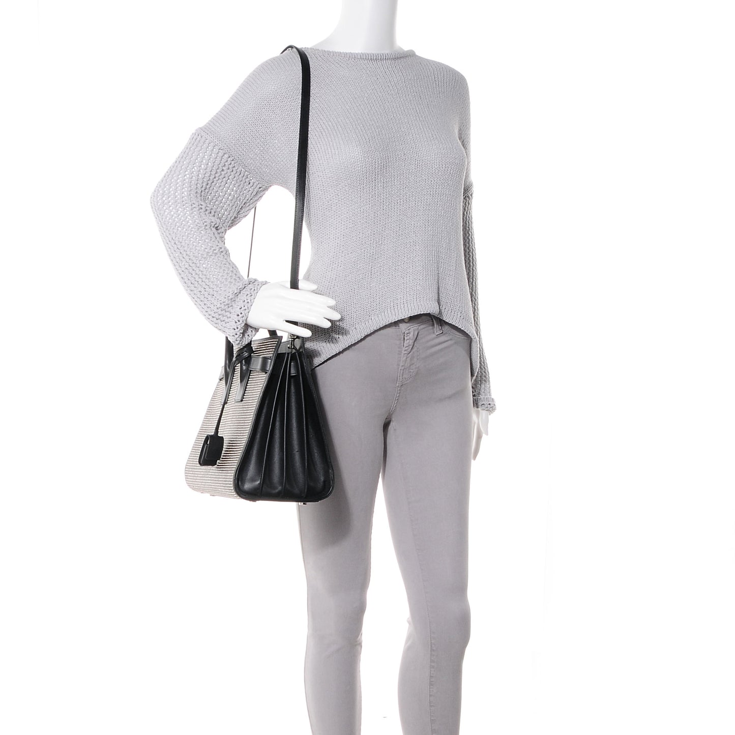 Calfskin Studded Sac De Jour Small Black