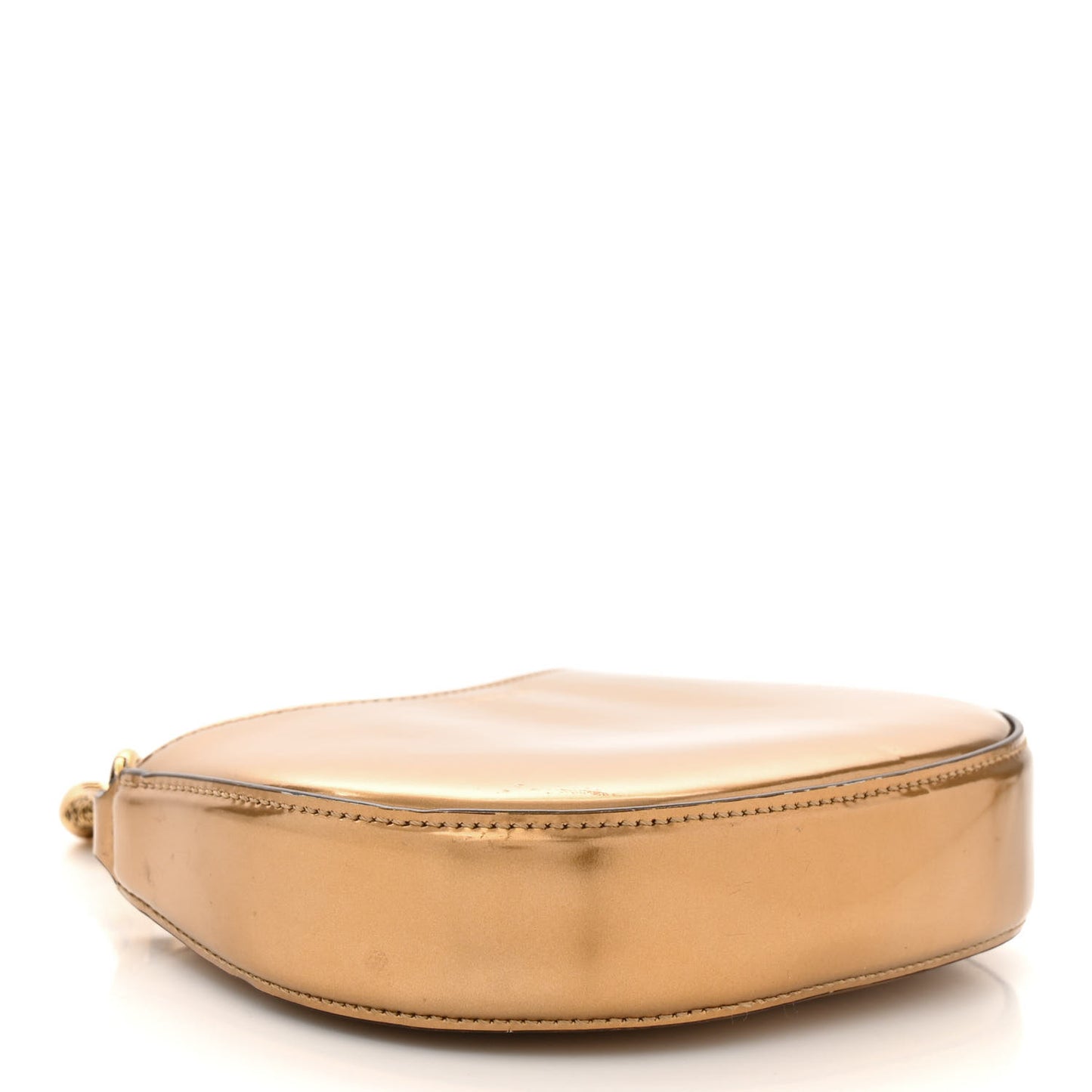 Metallic Calfskin Nano Cat Hobo Gold