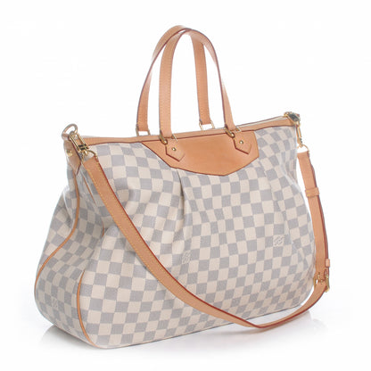 Louis Vuitton Damier Azur Siracusa GM 3 of 8
