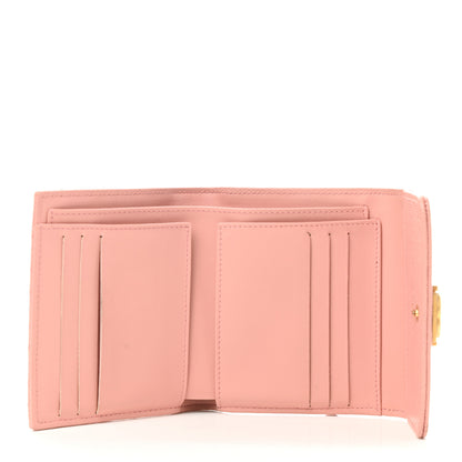 Chanel Caviar Quilted Boy Compact Wallet Pink 5 of 14