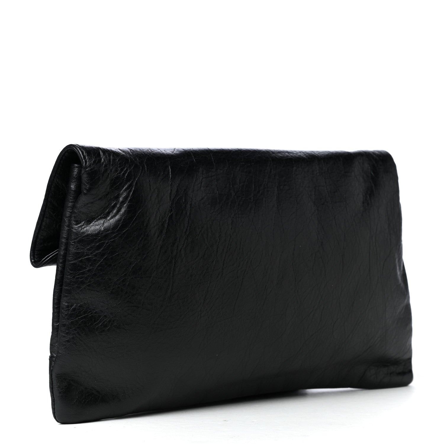 Balenciaga Agneau Classic Hardware Envelope Clutch Black 4 of 8