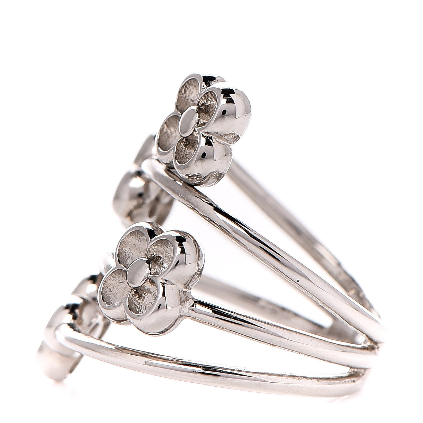 Flower Full Ring M Silver