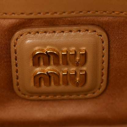 Miu Miu Nappa Matelasse Regular Arcadie Top Handle Bag Caramel 6 of 10