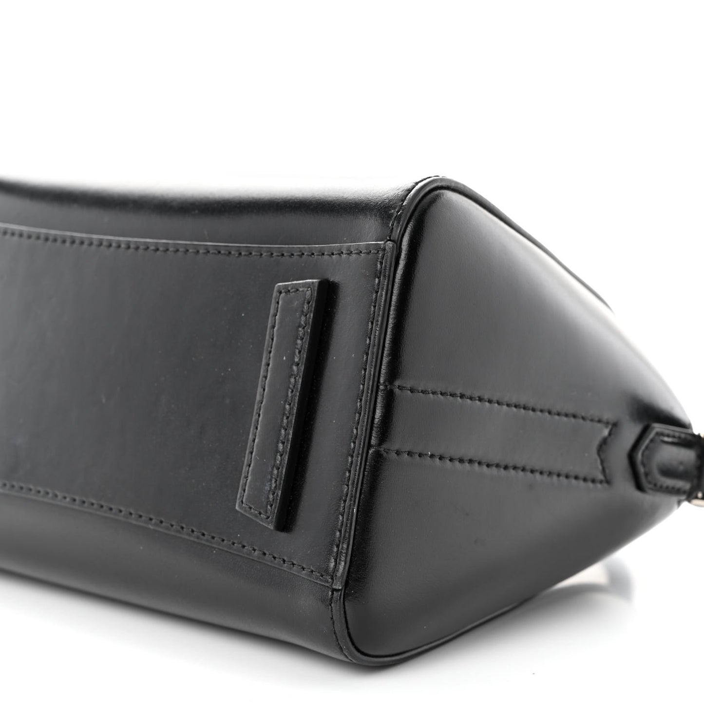 Shiny Lord Calfskin Mini Antigona Black