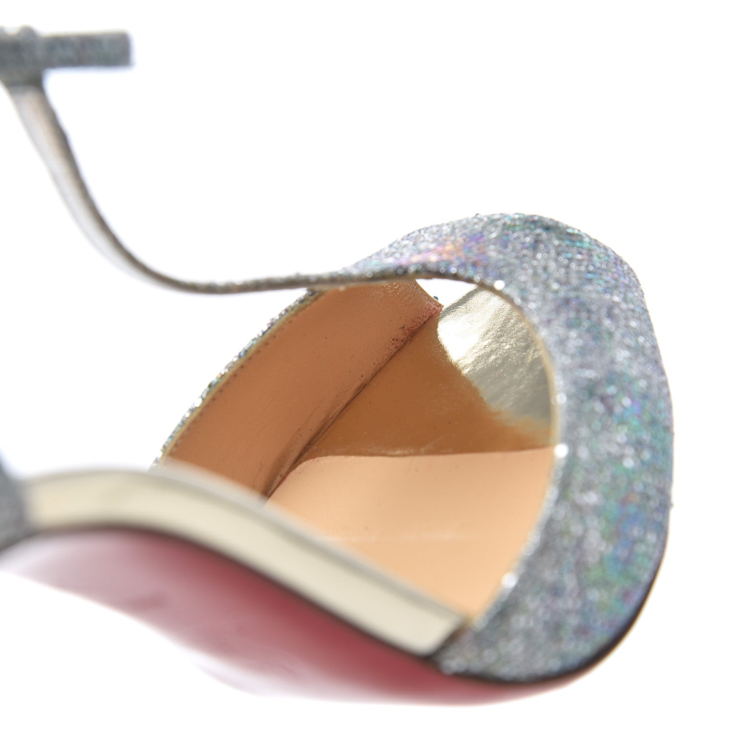 Christian Louboutin Glitter Solaria Senora 100 Sandals 38 Multicolor 15 of 19