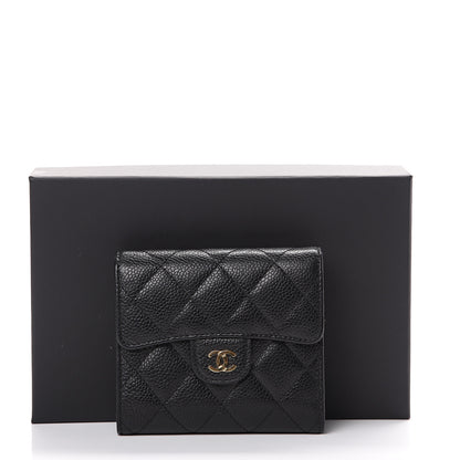 Chanel Caviar Quilted Compact Flap Wallet Black 10 of 10