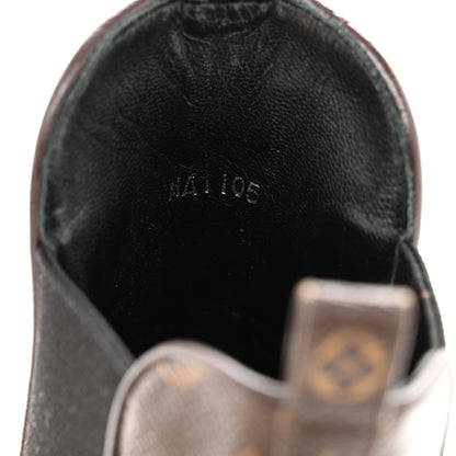 Louis Vuitton Monogram Gold Rush Studded Uniformes Cap Toe Chelsea 75mm Ankle Boots 38 9 of 9