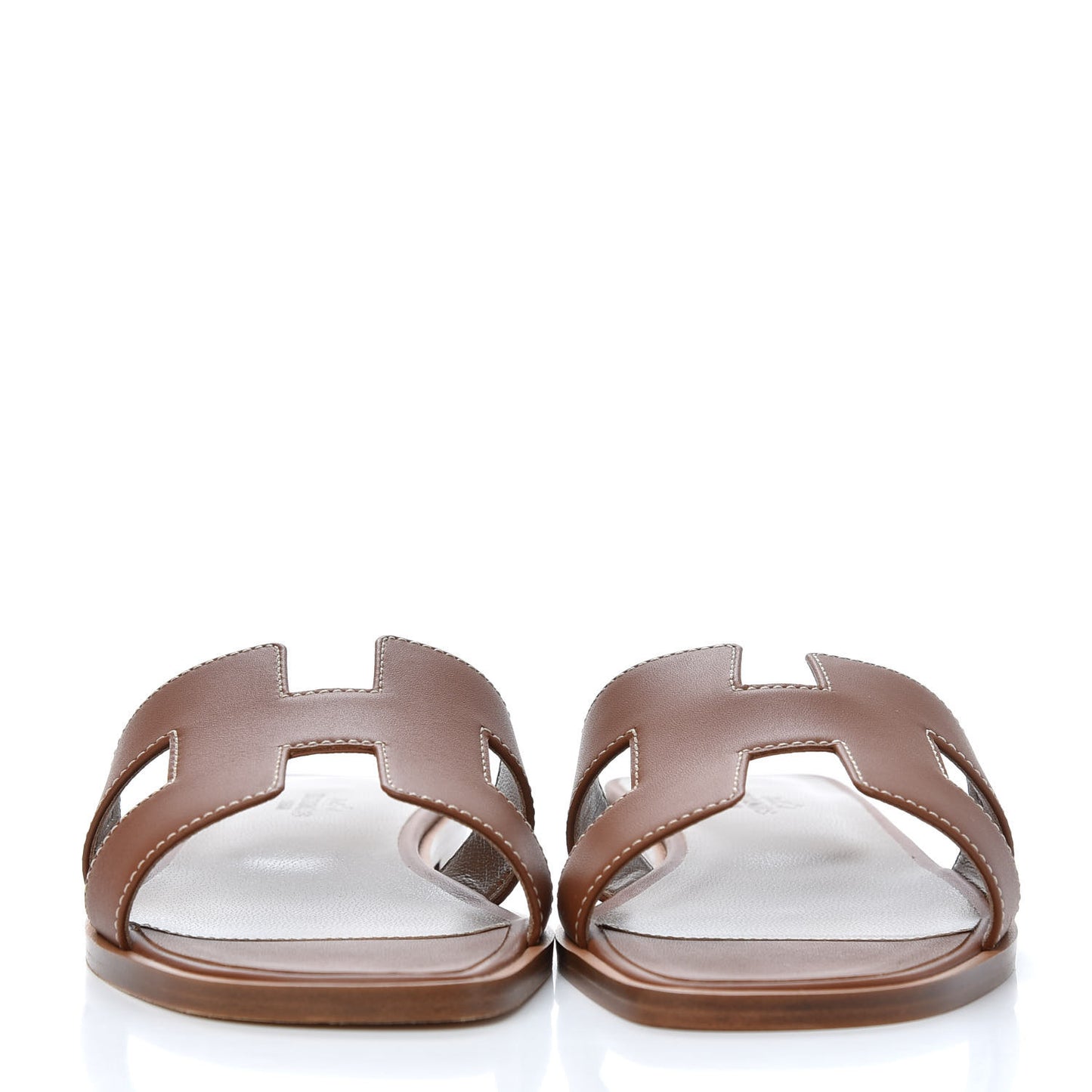 Box Calfskin Oran Sandals 37 Gold