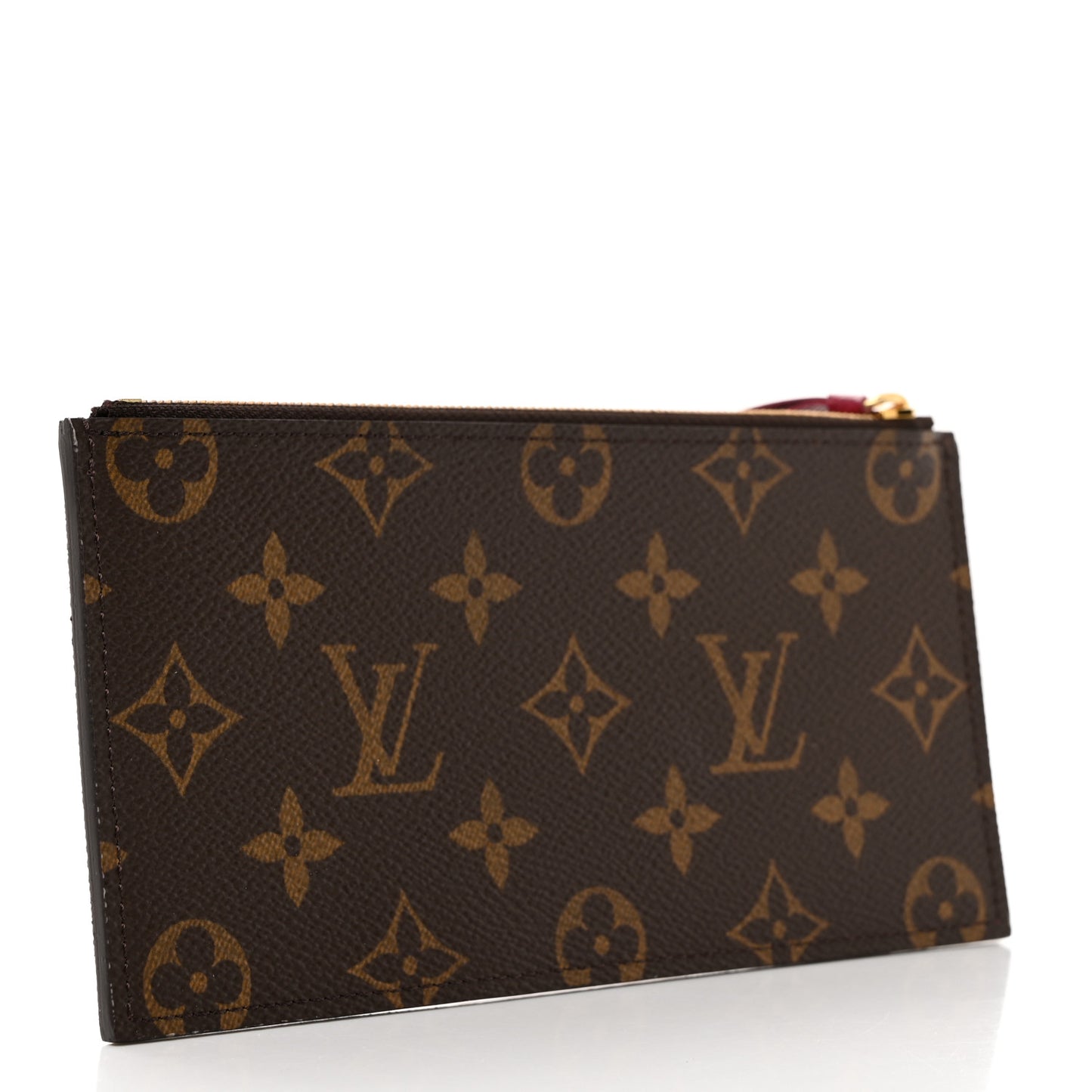 Monogram Felicie Chain Wallet Zippered Insert Fuchsia