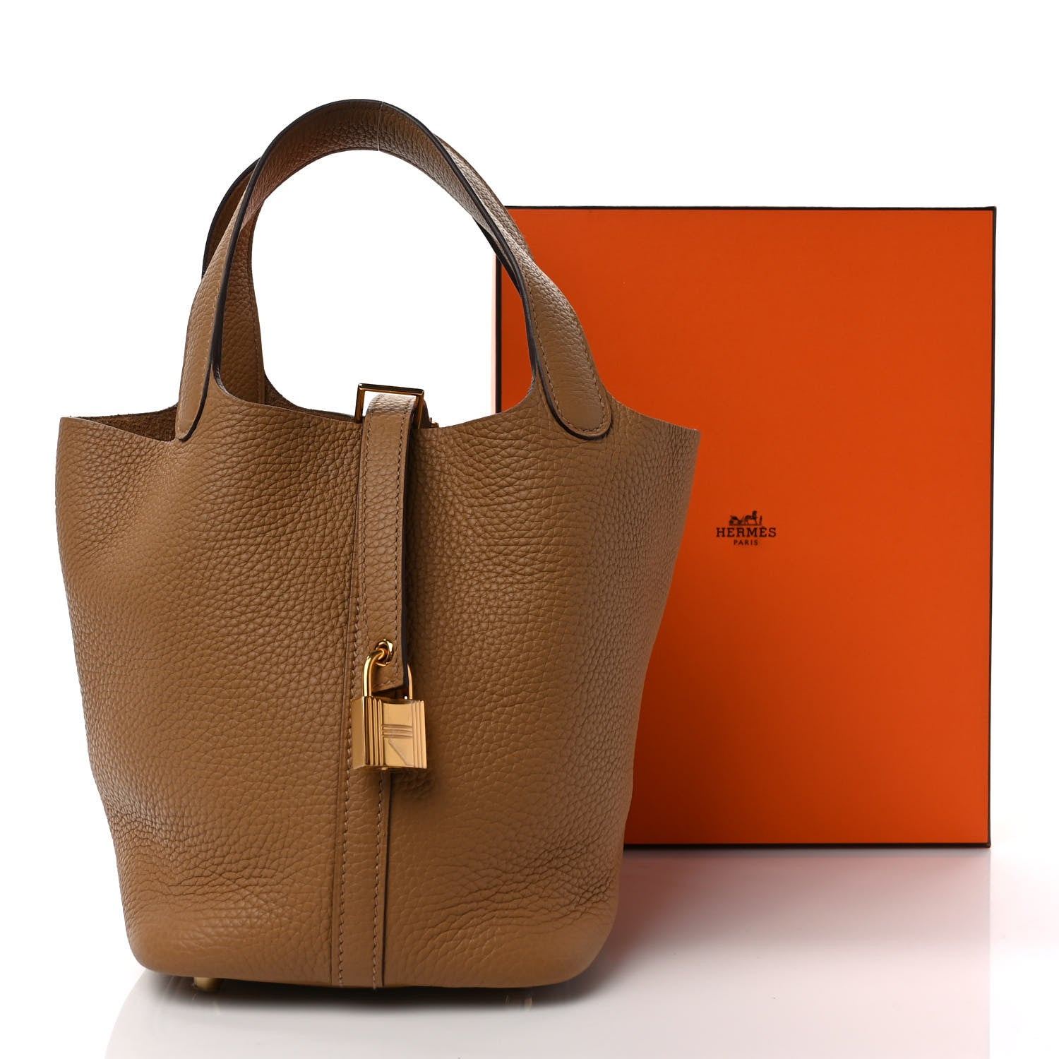 Hermes Taurillon Clemence Picotin Lock 18 PM Biscuit 9 of 9