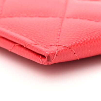 Chanel Caviar Quilted Card Holder Red 9 of 13