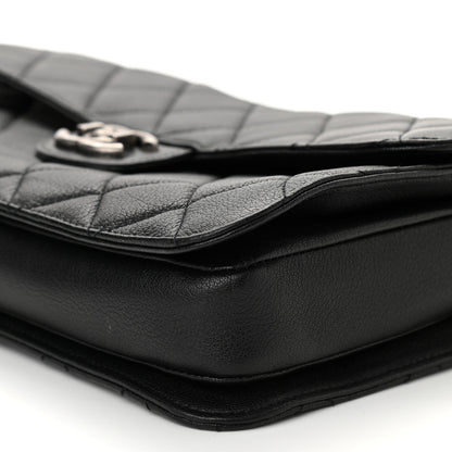 Chanel Goatskin Quilted Large Perfect Edge Flap Black 9 of 11