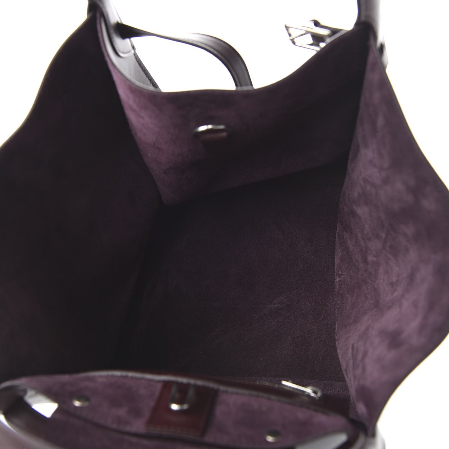 Supple Grained Calfskin Small Big Bag Wine