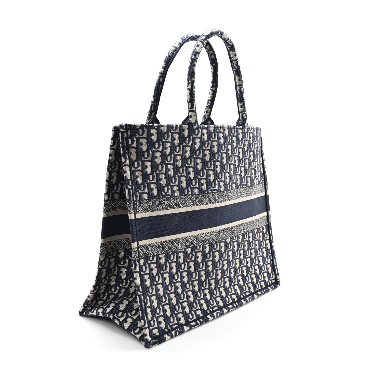 Christian Dior Oblique Large Book Tote Blue Multicolor 3 of 13