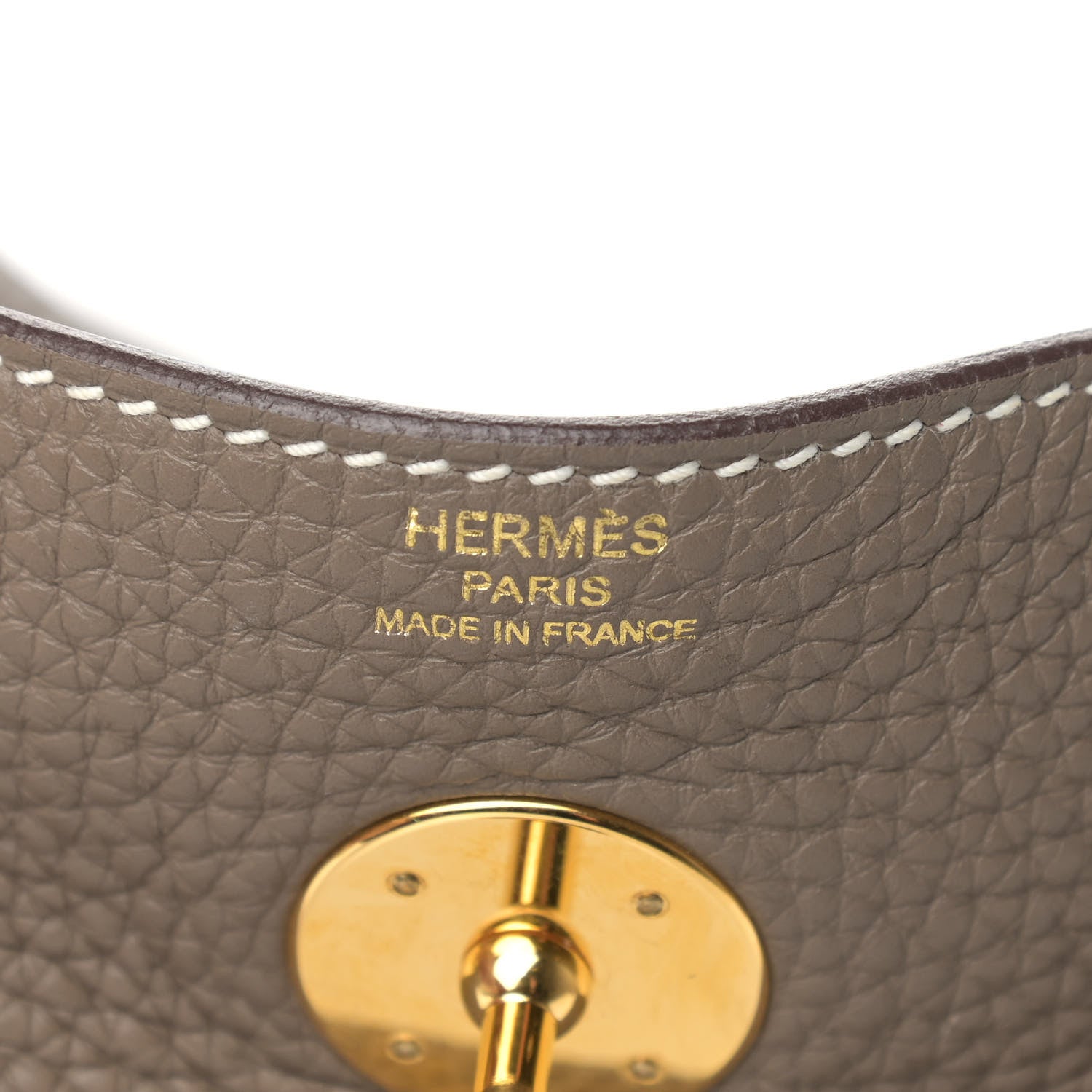 Hermes Taurillon Clemence Lindy 26 Etoupe 6 of 9