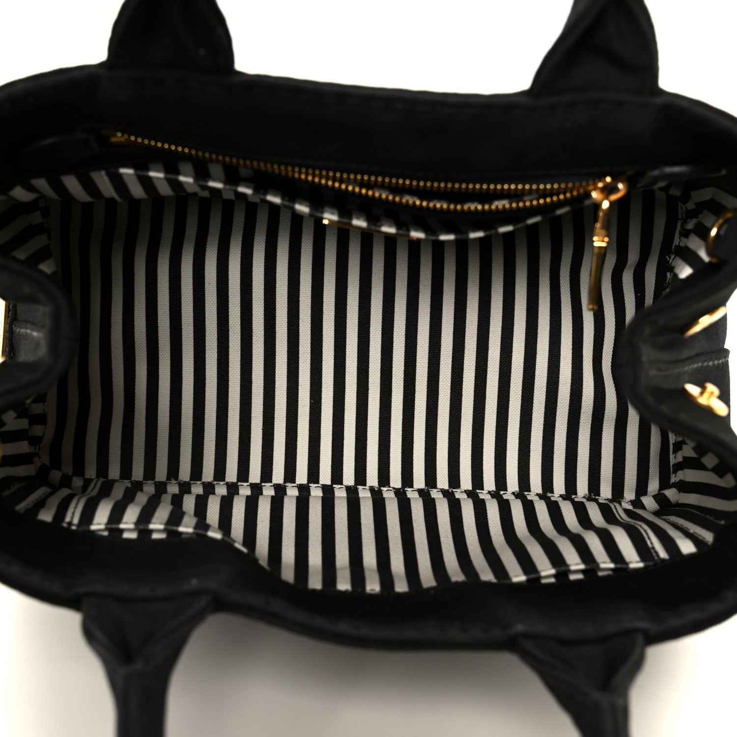 Prada Canapa Small Logo Tote Black Talco 5 of 13