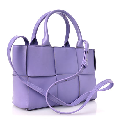 Bottega Veneta Calfskin Maxi Intreccio Mini Arco Tote Wisteria 4 of 13