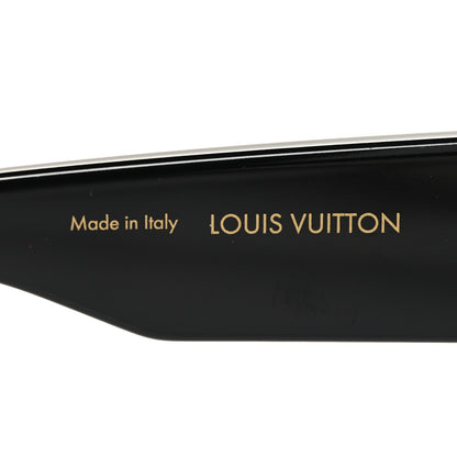 Louis Vuitton Acetate Swarovski Crystal Cyclone Sunglasses Z1578E Black 5 of 7